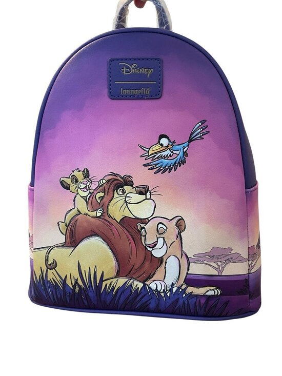 Loungefly Disney Lion King Family Mufasa Simba Sarabi Zazu Ombre Backpack NWT main image 4